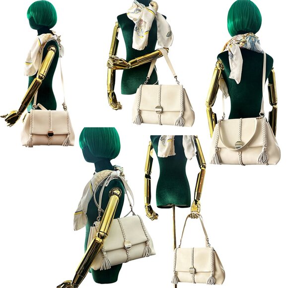 CHLOE Ivory Leather Shoulder Bag - Picture 14 of 14